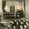 Conferring of degrees at the Curtis Institute (1934). Barber is at the 3d row, 2d from right.